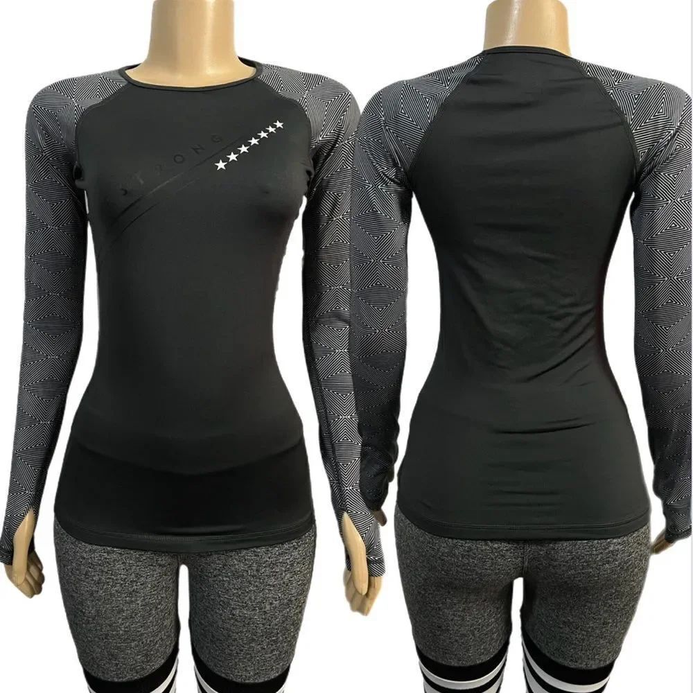 Nike Pro Women’s Training Long Sleeve tee pullover thumb holes gray Xsmall New